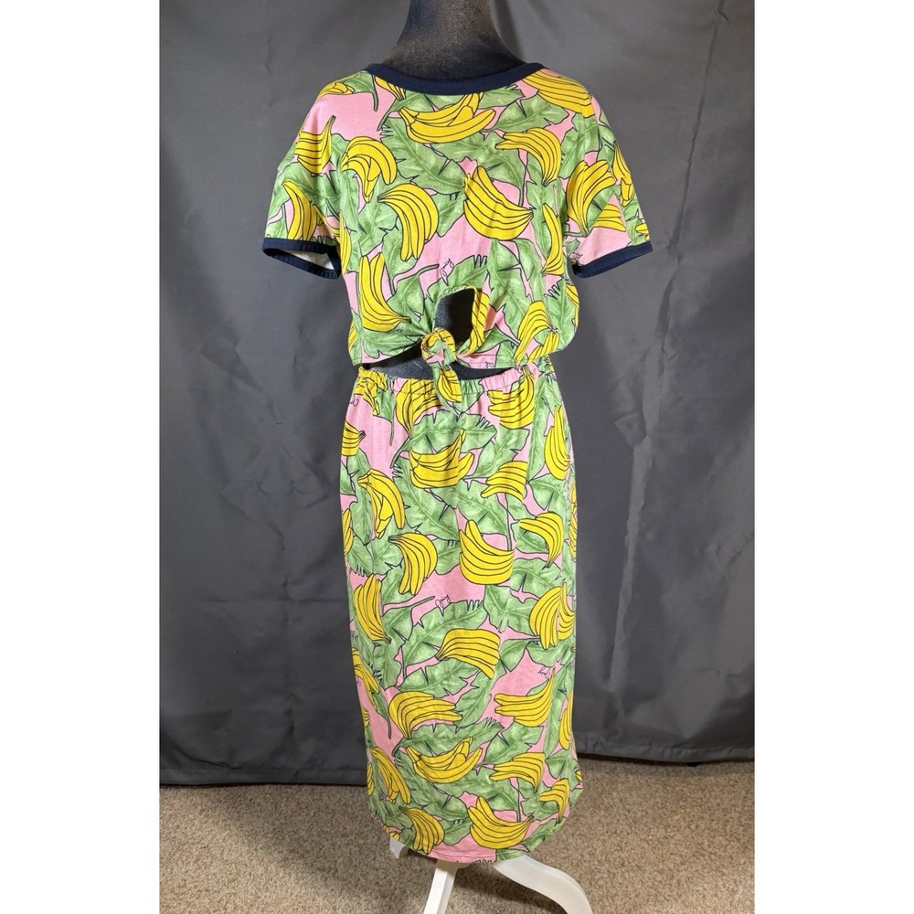 Juicy Couture Banana Print Tie-Front Dress - Size M - Fun Y2K‎ Aesthetic